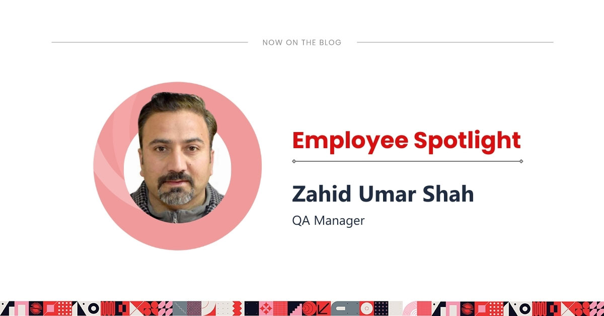 Zahid Umar Shah, QA Manager at Enhops sharing his employee journey